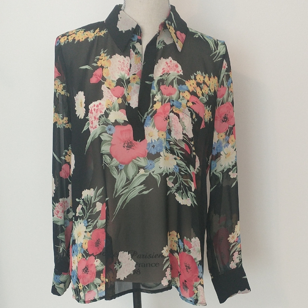 Pleione Floral Top Size S